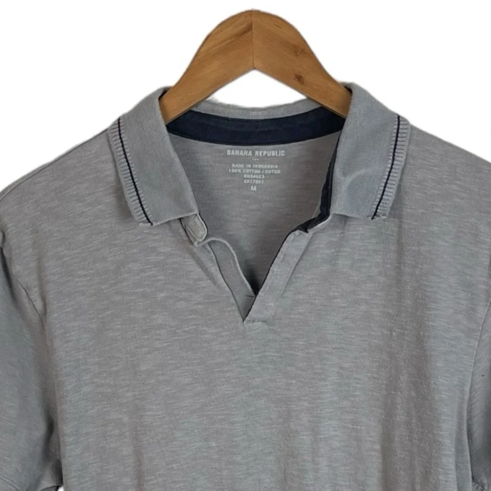 PO557 Men’s Banana Republic Brand Casual Preppy Polo Shirt M